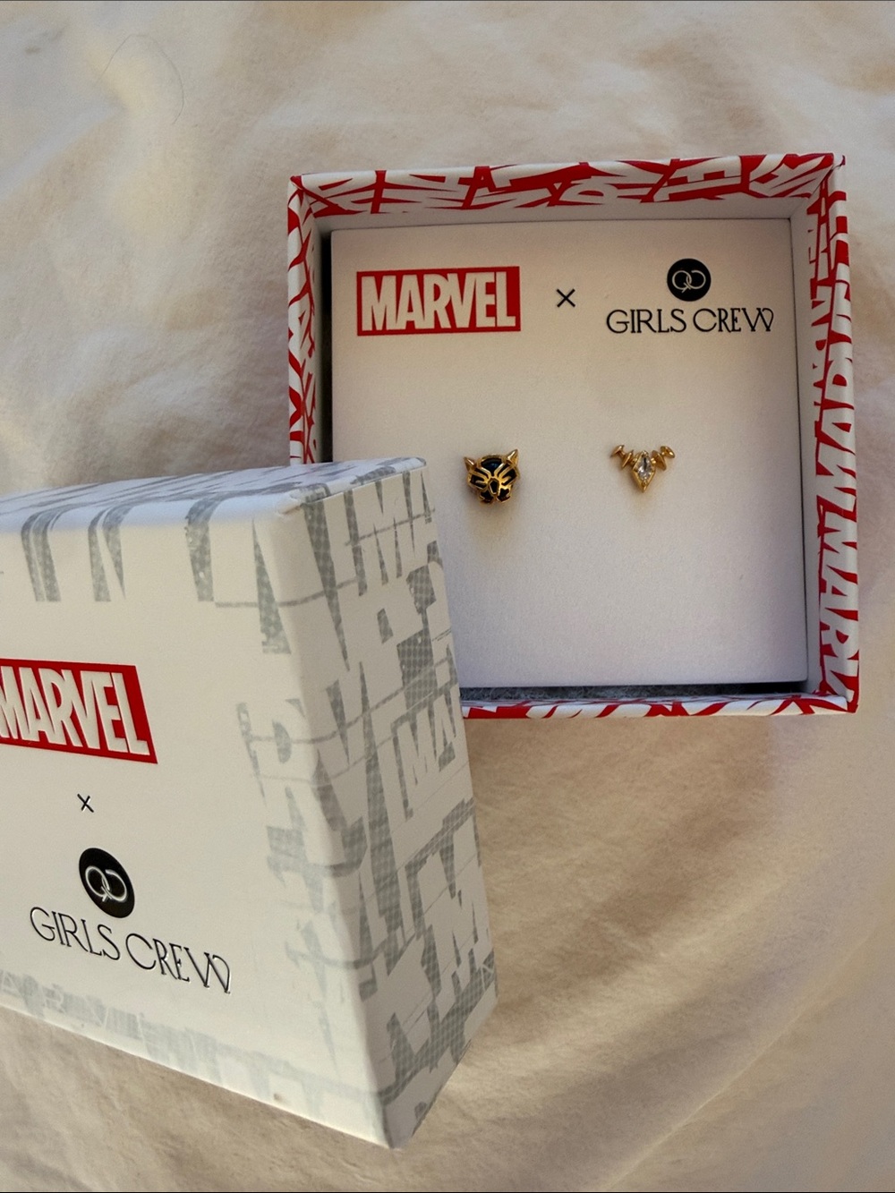 Marvel x Girls Crew Black Panther Stud Earrings